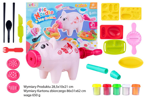 MASA CIASTO ŚWINKA-WYCISKARKA KARTON PAK 24 /12
Wymiary Produktu 28,5x10x21 cm, Wymiary Kartonu zbiorczego 86x31x62 cm, waga 650 g