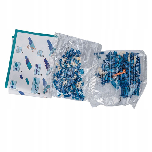 KLOCKI KONSTRUKCYJNE DINOZAUR 300 ELEMENTÓW