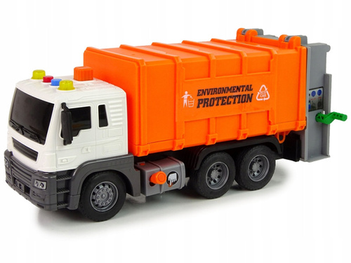 Samochód Auto-Truck Śmieciarka Z Efektami Dźwiękowymi Oraz Świetlnymi