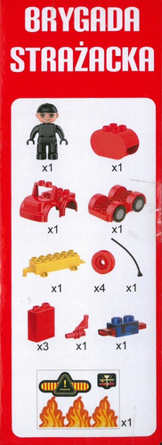 KLOCKI STRAŻ POŻARNA DLA MALUCHA SUPER JAKOŚĆ 15