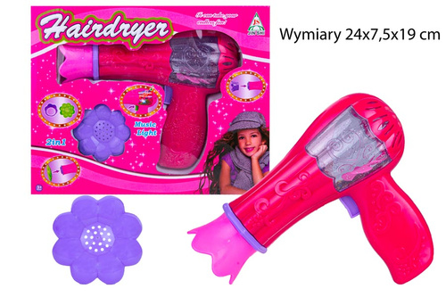 ZESTAW FRYZJERSKI SUSZARKA DO WŁOSÓW KREATYWNA ZABAWA ZAKŁAD FRYZJERSKI
