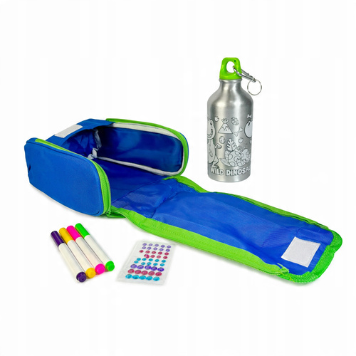 Bidon Butelka Kreatywny + Torba Do Malowania Z Naklejkami Pisakami 500 Ml