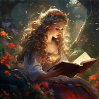 Diamentowa Mozaika Księżniczka W Lesie Z Książką 30x40 Cm Kreatywne Diament