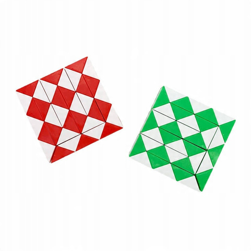 Magiczny Wąż Zielony Złożony Z Kostek, Gra Logiczna