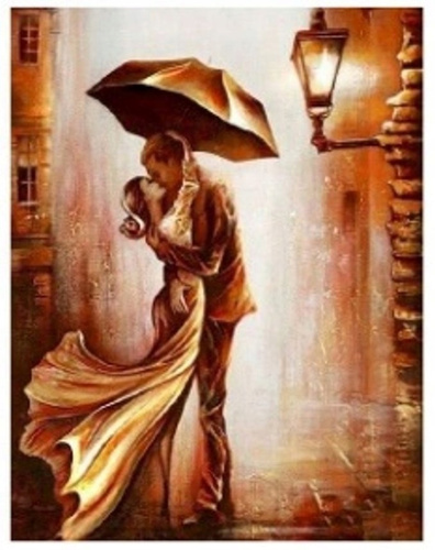 Diamentowa Mozaika Kobieta I Mężczyzna 30x40 Haft