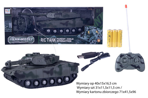 CZOŁG NA RADIO MODEL CIEMNE MORO PAK 24 /12
Wymiary op 40x15x16,5 cm / Wymiary szt 31x11,5x11,5 cm / Wymiary kartonu zbiorczego 71x41,5x96 cm