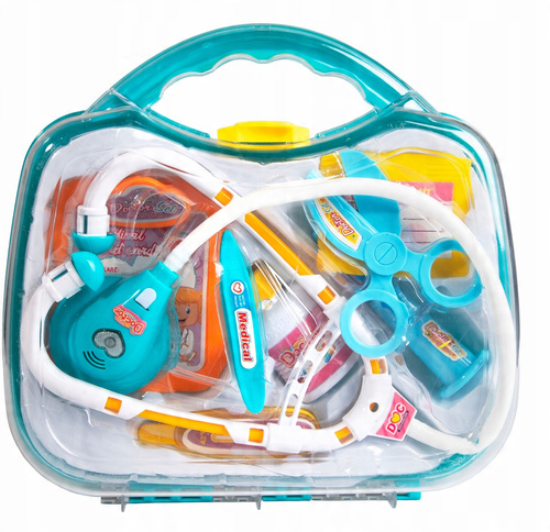 Zestaw Lekarski W Niebieskiej Walizce Efekty Dźwiękowe Oraz Świetlne