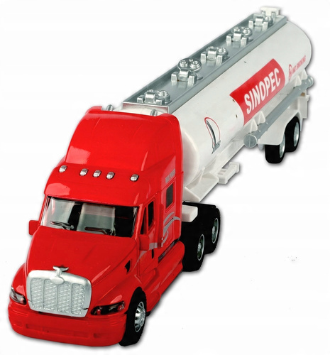 Auto Cysterna Biała Długa 38cm Model Metalowy Auto-Truck