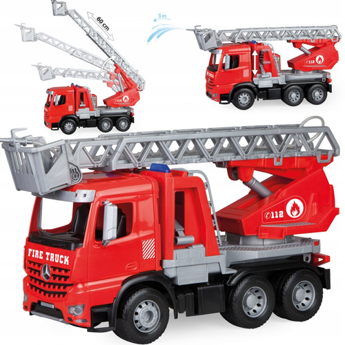 Duża Straż Pożarna Worxx Mercedes Benz Wóz Armatka