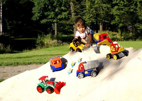 Wywrotka Lena Zabawka Dla Dzieci Samochód Z Figurką Pojazd Auto Truxx