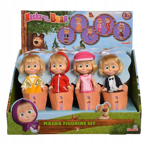 Lalka Figurka Masza I Niedźwiedź Simba 12 Cm 5 Rod