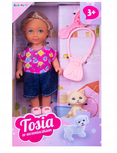 Lalka Tosia Ze Szczeniakami Zabawka Akcesoria Dla Dziewczynek