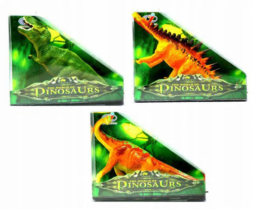 Figurka Model Dinozaura W Pleksie Trójkątna Realistyczny Zabawka