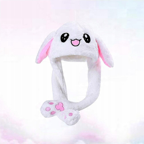 Czapka Królicze Ruchome Uszy Kigurumi Hat Rabbit