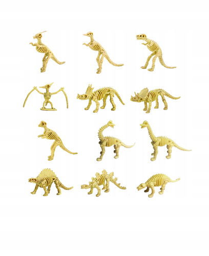 Zwierzęta Dinozaury Figurki Realistyczne 12 Sztuk