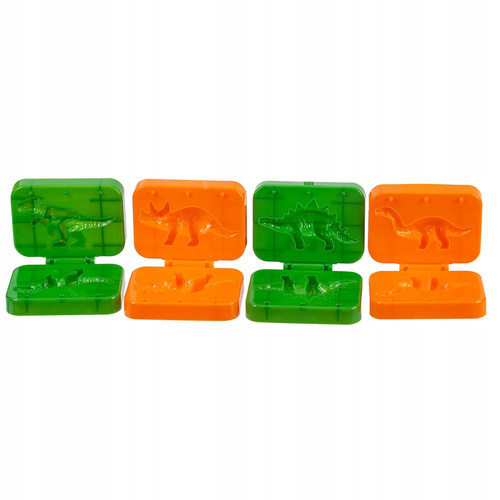 Zestaw artysty ciastolina kuferek dinozaur foremki