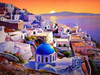 Malowanie Po Numerach Domi W Mieście Santorini 40X50 Rama