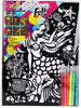 Duży Obraz Velvet Kolorowanka Malowanka Mandale Flamastry 28X38 Wzory