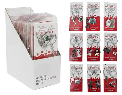 BRELOK METAL*2 DLA PAR *18BOX /540
wymiary sztuki 6x0,3x15 CM