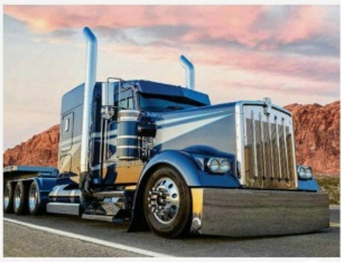 Diamentowa Mozaika Cięzarówka , Auto,Truck 30x40cm