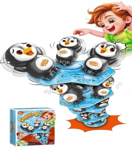 Gra Spadające Pingwiny Gra Zręcznościowa Gra Wieża Pingwinów Rywalizacja