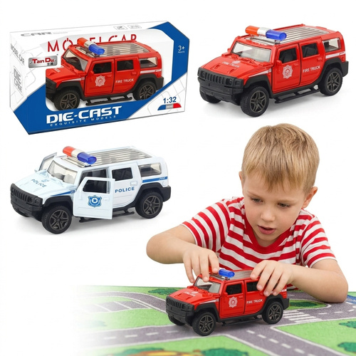 Auto Resorak Hummer Z Otwieranymi Drzwiami Mała Zabawka Prezent PullBack