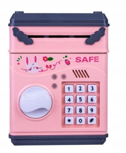 Sejf elektroniczny z rączką - skarbonka