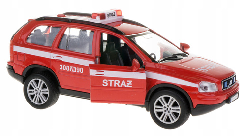 Samochód Straż Pożarna Czerwona Z Dźwiękiem Małe Auto Resorak Dla Dzieci