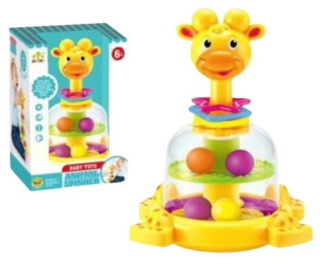 ZABAWKA Z PIŁECZKAMI ŻYRAFA, pak 36/18, 
zabawka sensoryczna dla niemowląt od 6 miesiąca życia, 
wymiar pudełka: 26 x 17,5 x 15 cm