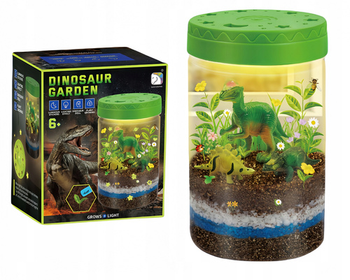 Magiczny Ogród Terrarium Lampka Nocna Hodowla Roślin Z Dinozaurami