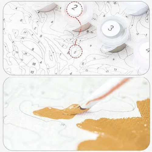 Malowanie Po Numerach Brama Do Ogrodu 40X50 Cm Na Ramie Kreatywne