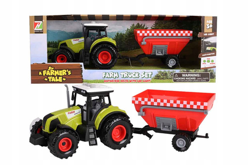 Traktor W Zestawie Z Siewnikiem Z Efektami Dźwiekowymi I Świetlnymi