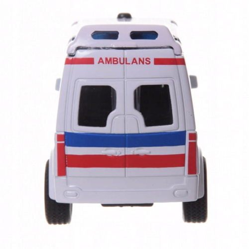 Auto Metalowe Ambulans Pogotowie Autko Polskie Dźwięki 11 Cm