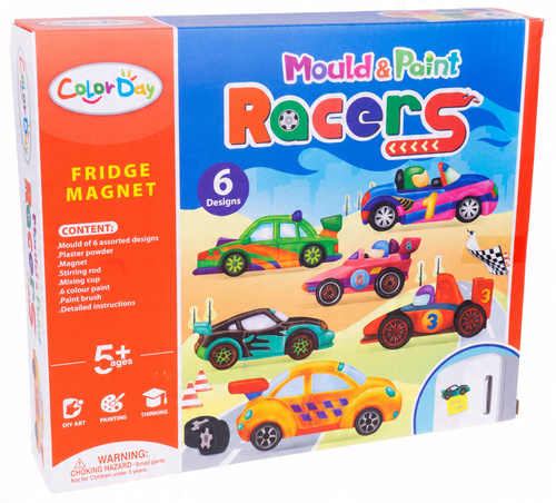 Gipsowe Figurki Do Własnego Pomalowania Z Magnetycznymi Właściwościami Auta