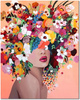Malowanie Po Numerach Kobieta Z Kwiatami Na Głowie 50x40 Cm Ramą Kreatywne
