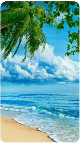 Diamentowa Mozaika Haft Diamentowy Rajska Plaża 80x40cm