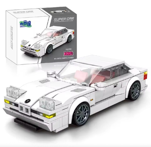 Klocki Auto Sportowe Supercar Baoma E31 Biały Do Składania 354 Elementów