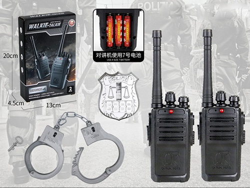 WALKIE TALKIE POLICYJNY ZESTAW 13.0*4.5*20.0
 CM PAK 120