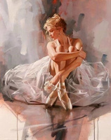 Diamentowa Mozaika Namalowana Baletnica 30X40 Cm Kreatywne Diamenty
