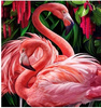 Diamentowa Mozaika Dwa Flamingi Duże 30x40 Cm Kreatywne Diamenty