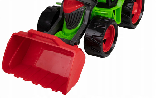 Ogromny Traktor Spychacz Xxl 107 Cm Z Ruchoma Łyżką + Przyczepa Lena