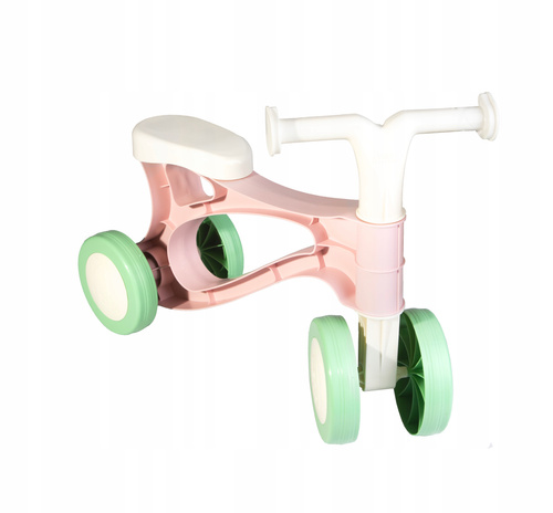 Rowerek Biegowy Lena Jeździk Do Odpychania Lekki 18M+ Pastelowy Róż