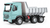 Duże Auto wywrotka Mercedes Actros 3 osie Maxi Lena 63 cm Błękitna