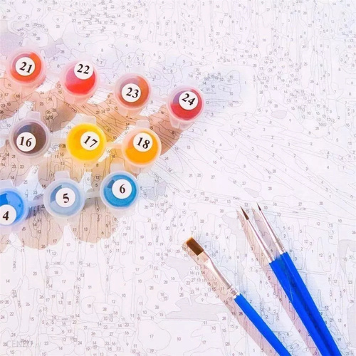 Malowanie Po Numerach Retro Samochód 40X50 Rama