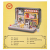 Domek Dla Lalek Ikonka 8008-A Salon Z Meblami Drewniany
