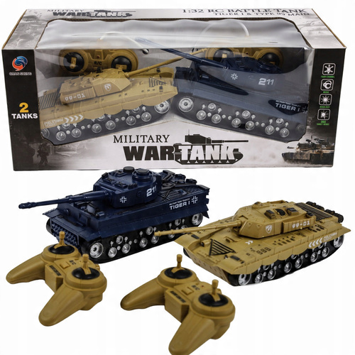 2X Czołg Zdalnie Sterowny Na Radio Zestaw Tiger I I Type 99