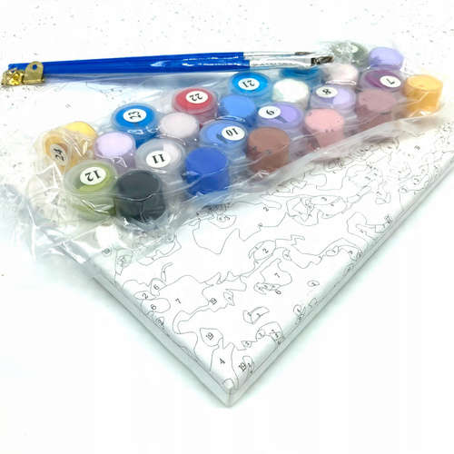 Malowanie Po Numerach 40 X 50 Cm Kot Zaciekawiony