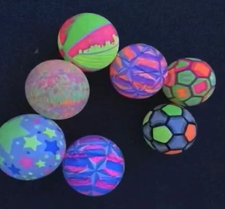 PIŁKA KOLOROWA 22 CM DLA DZIECI DO GRY ZABAWY