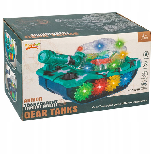 CZOŁG ŚWIECĄCY LED KOLOROWE TRYBIKI NA BATERIE INTERAKTYWNY DLA DZIECI