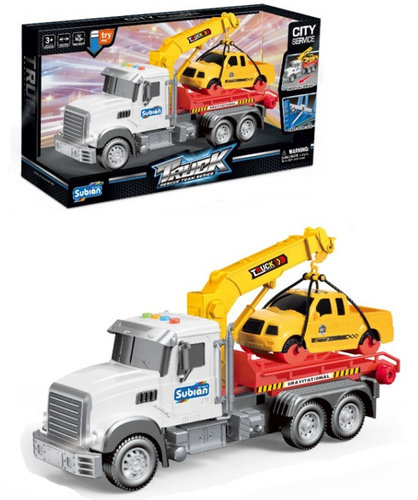 TRUCK AUTO LAWETA Z DŹWIGIEM CITY SERVICE + AUTKO, pak 24
wymiary: 38,5 x 13 x 20,5 cm